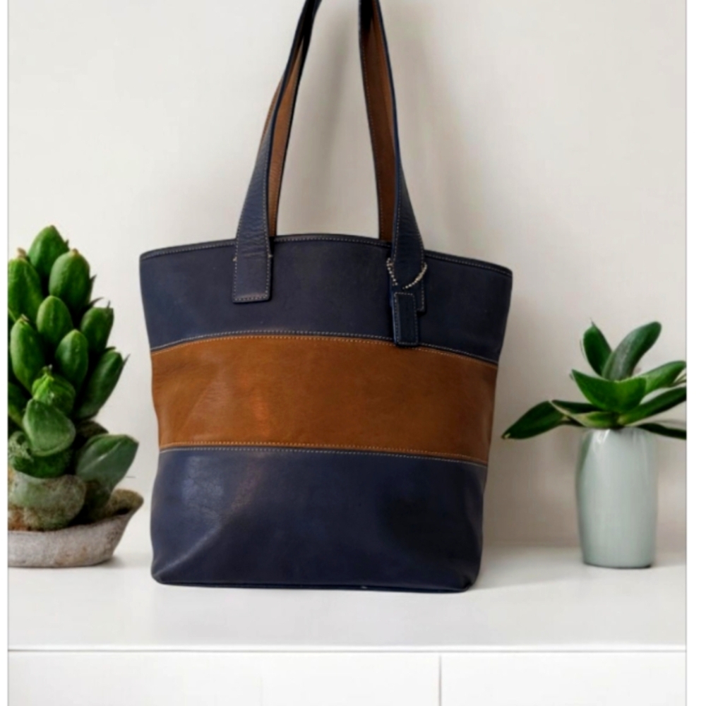 Well Maintained Beautiful Leather Coach Tote